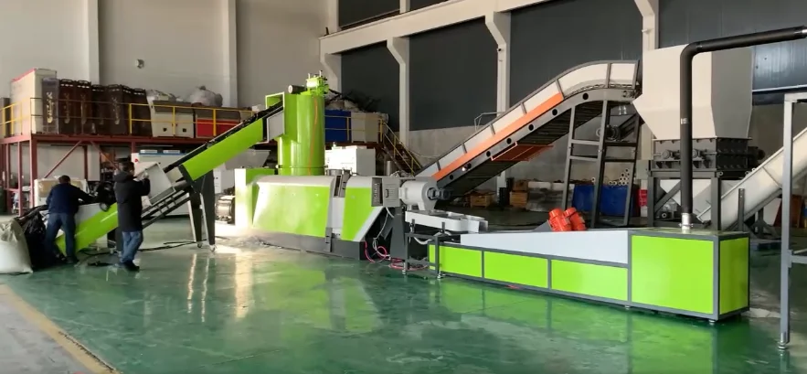 Polytime Hot Cutting Pvc Granulator Wet Type Granulating Pe Pipe Extrusion Production Line Making Machine