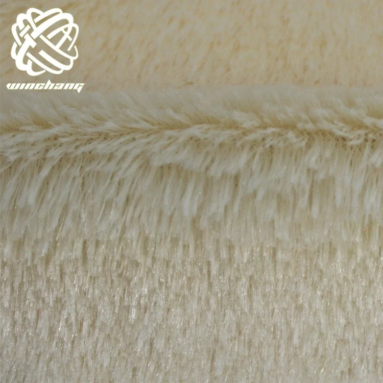 2021 Fashion Style Artificial 100% Polyester PV Plush Faux Fur Fabric For Shoes Lining Carpet Garment Fake Fur