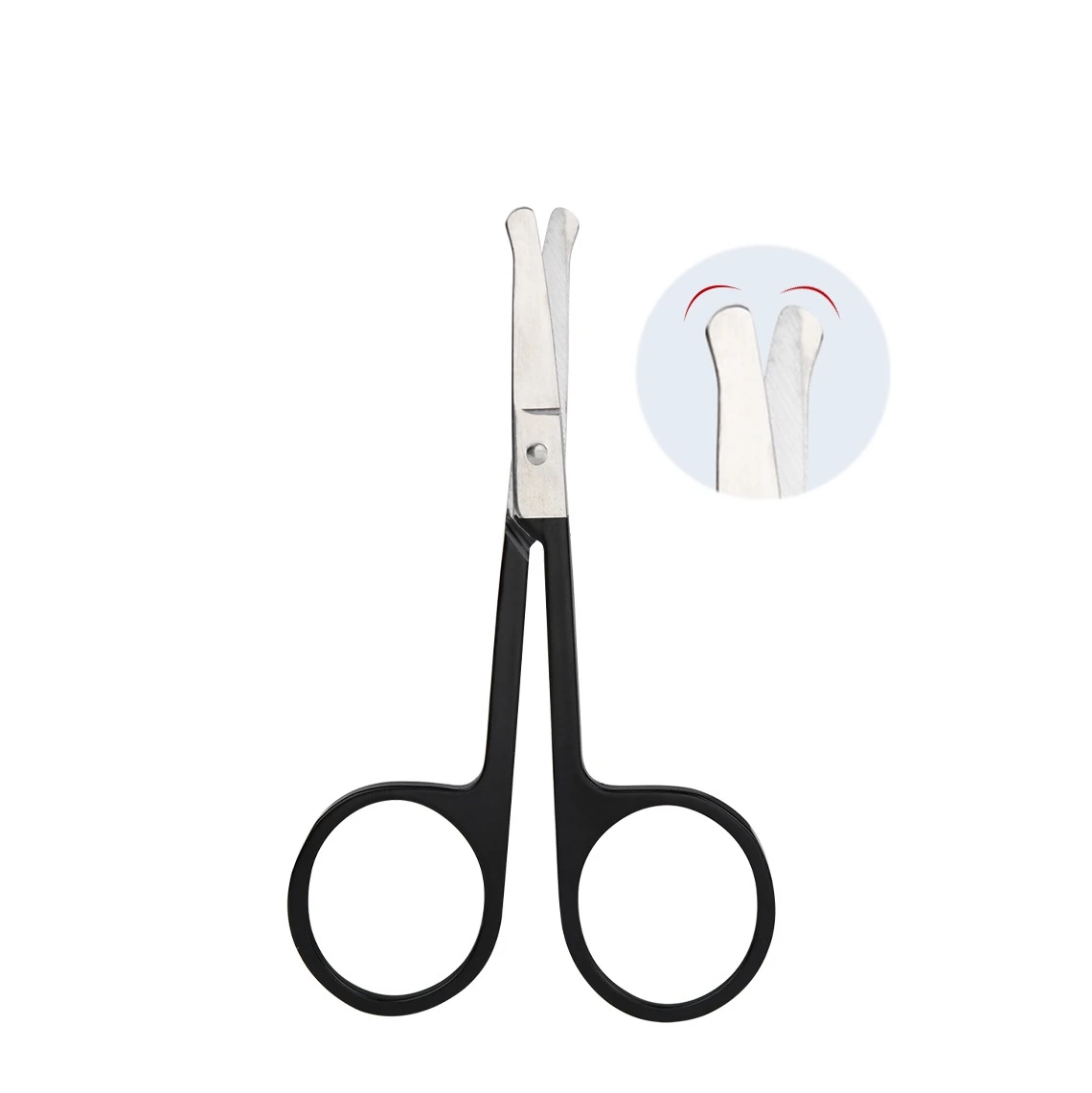 Eyebrow Eyelash Beauty Scissors round hear nose hair Scissors
