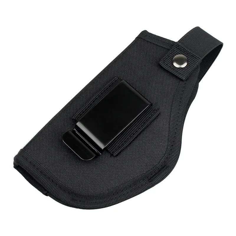 Hot Selling Tactical Gun Holster Attachment Gun Bag Universal Pouch Gun clip Holster Concealed Waist with Hook Leather
