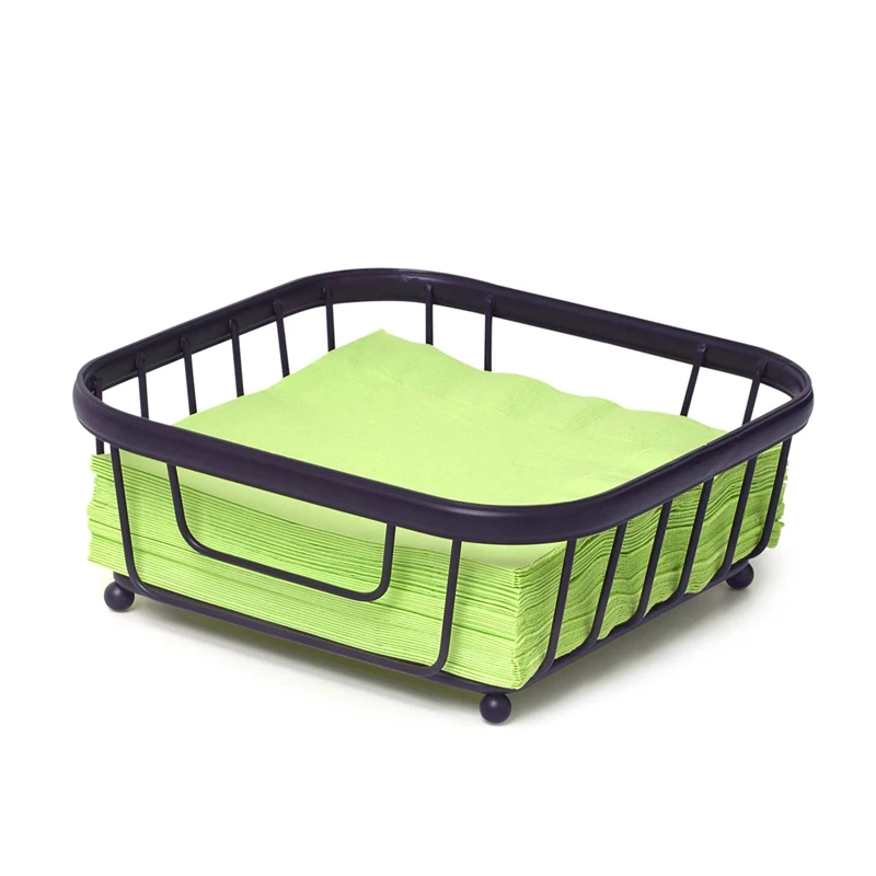 Freestanding Tissue Dispenser Paper Napkin Holder Metal Flat Napkin Holder For Table