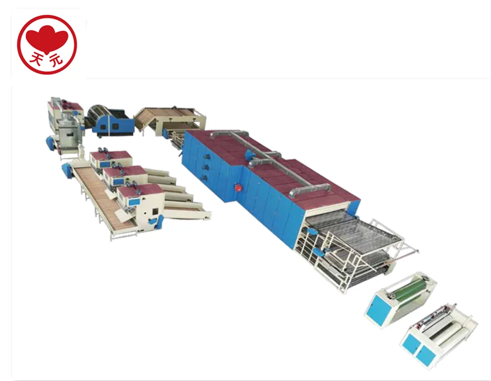 Spray Boned Wadding Machine Sprayed Glue Wadding Production Line