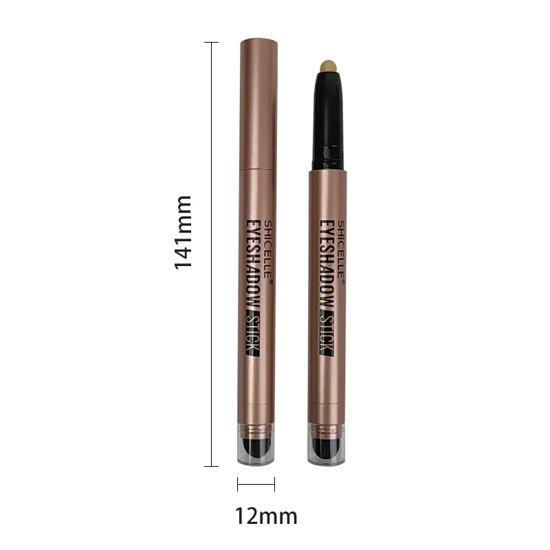 SHICELLE  Professional Waterproof Eyeshadow Pencil Glitter Shadow Stick Eye Makeup Dry Eye Shadow Type with Private Label