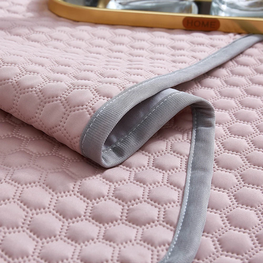 Modern Ultrasonic Mattress Protector Bed Cover Ice Cooling Fitted Bed Sheet Set For Summer