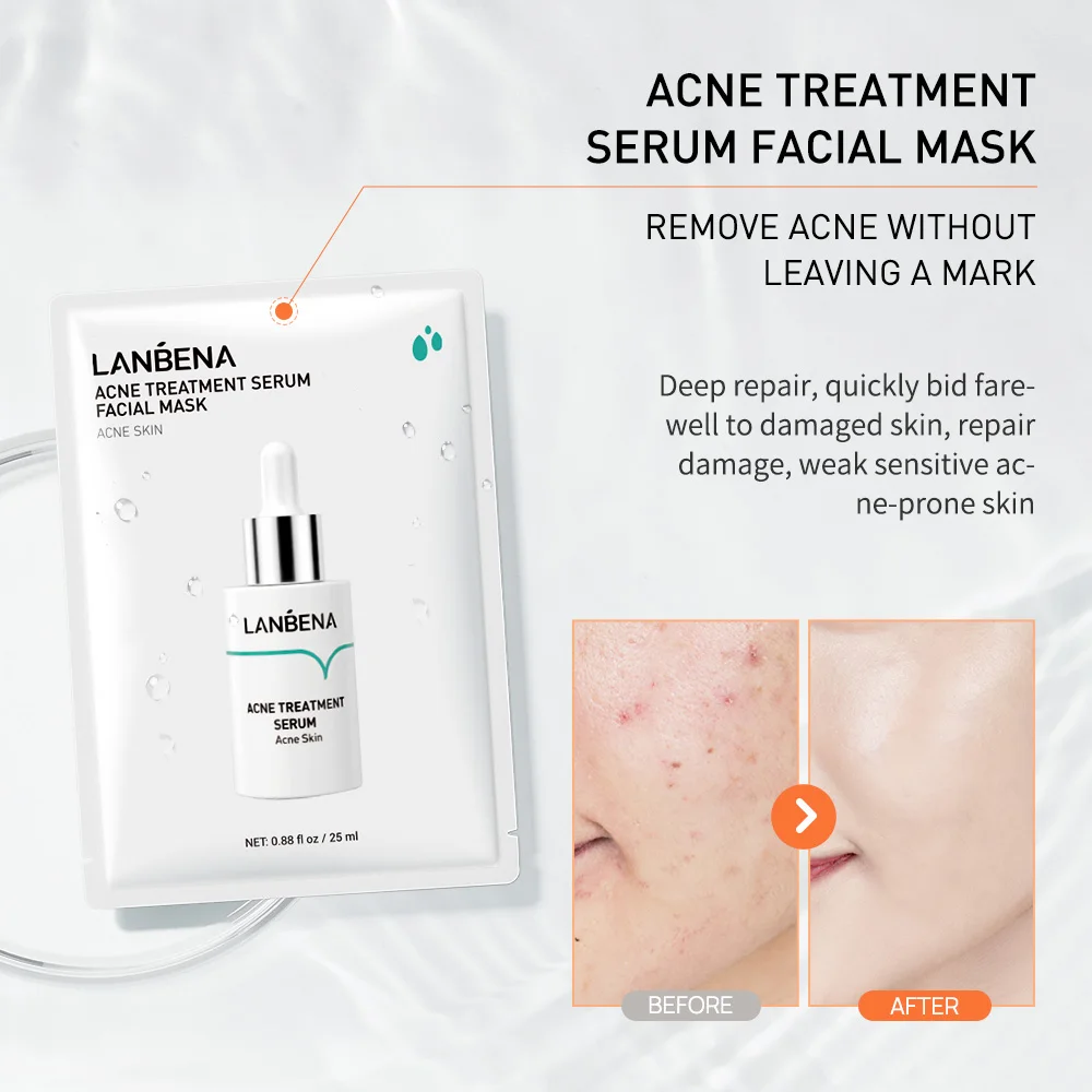 LANBENA Wholesale Oligopeptide Hyaluronic Acid Vitamin C 24K Gold Peptide Serum Skin Care Beauty Face Mask Sheet 6 Types