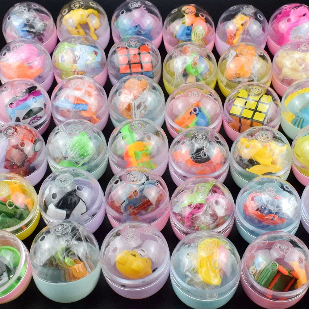 55mm Diameter Transparent Plastic Ball Capsule Toys with inside toys for Vending Machine