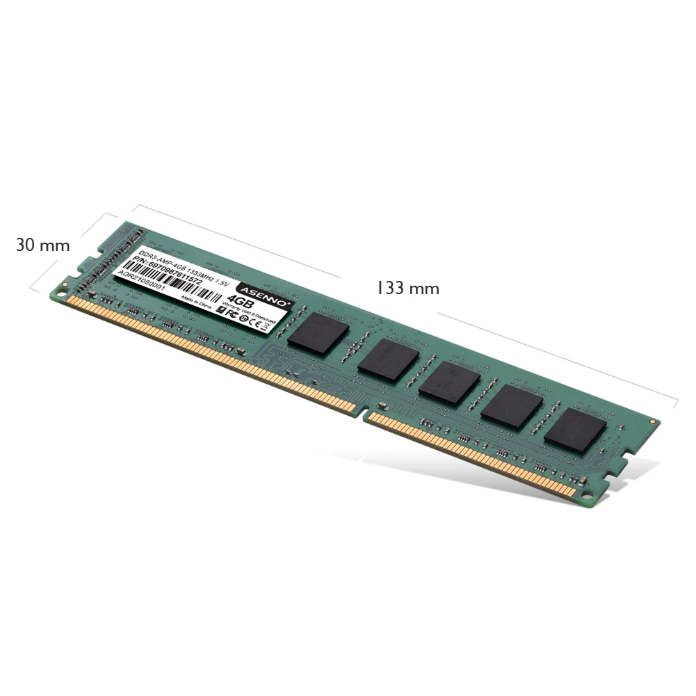 Asenno ddr3  ddr3 ram memorias ram ddr3 8gb desktop 4gb 8 gb 16gb 1600 Mhz memory