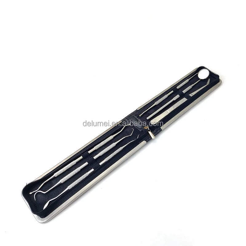 Reusable Portable Stainless Steel Toothpicks Metal Tooth Cleaning Tool