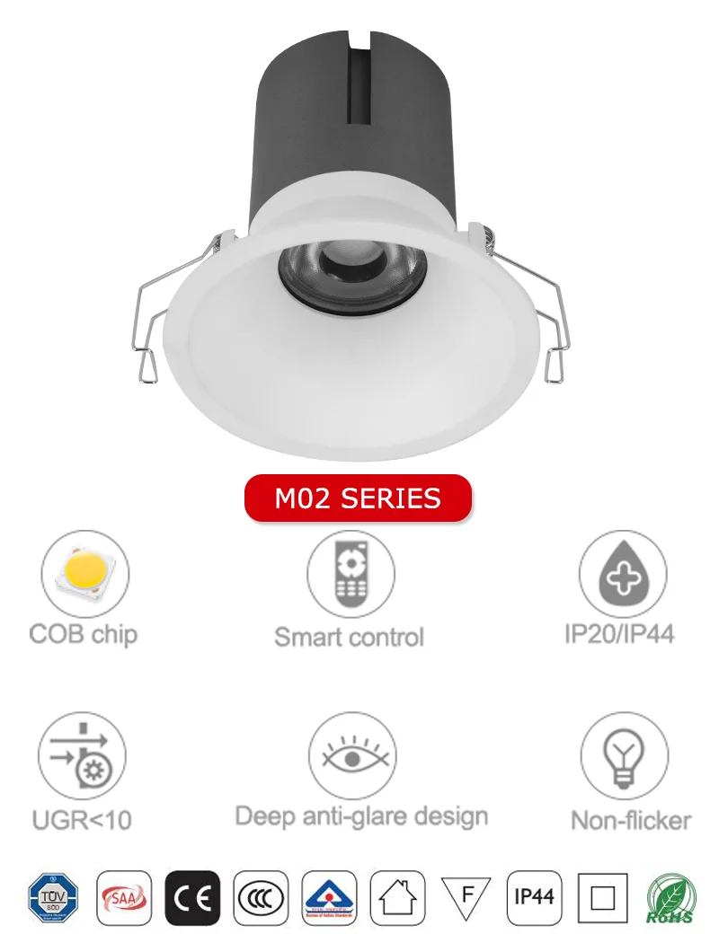 Low Price Suppliers Spot Lights Led Ceiling Light Indoor Led Recessed Down light Adjustable New Design Gold Led Downlight