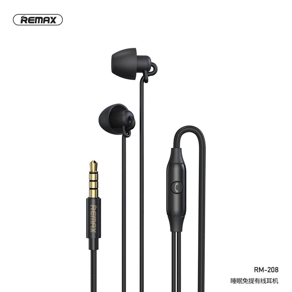 
Remax RM-208 Hi-fi stereo headphones Music Earbuds with Microphone 