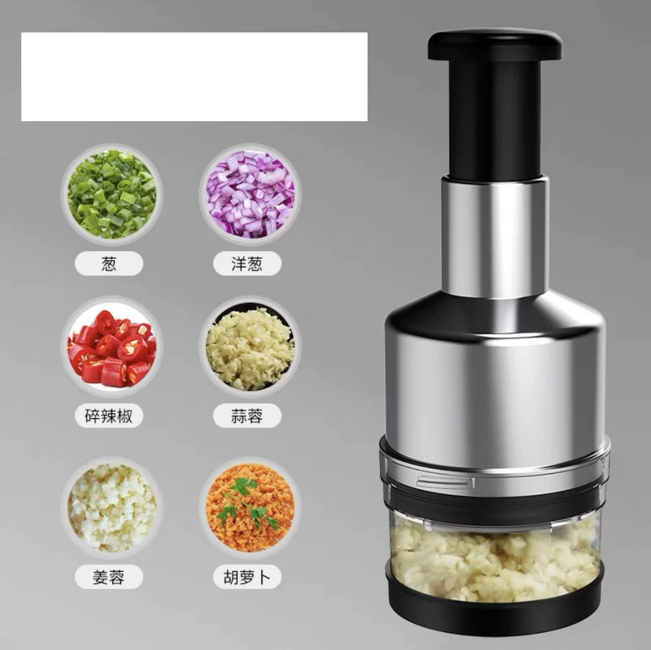 Multifunction Hand Press Food Cutter Garlic Onion Nuts Grinder Mincer Kitchen Accessories Manual Fruit Vegetable Chopper