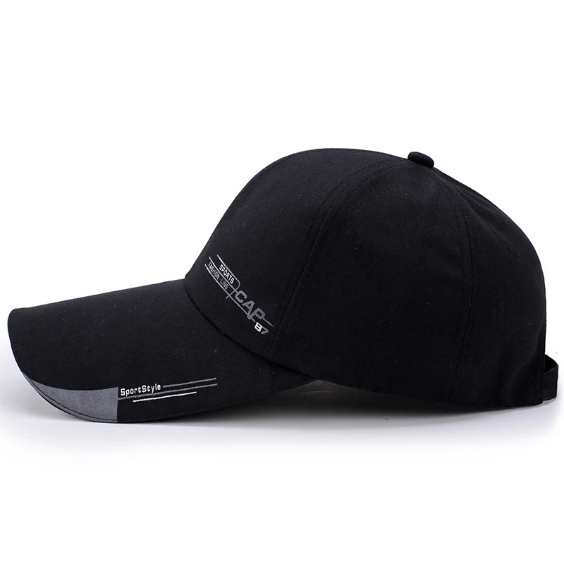 Wholesale Fashion Korean Sport Style Long Visor Outdoor Sunscreen Polyester Cotton Fishing Travel Baseball Cap