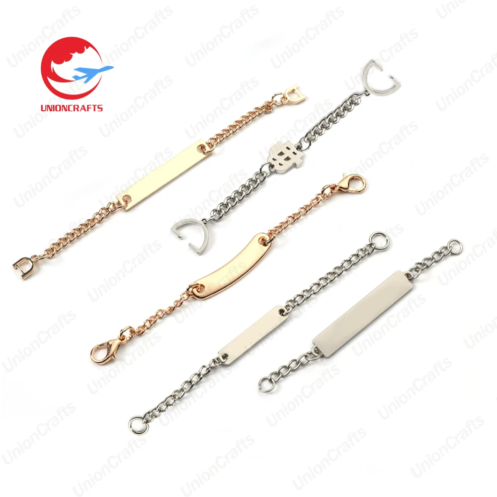 Wholesale customized metal label clothing bag garment accessories plating name tag band logo metal clothing labels