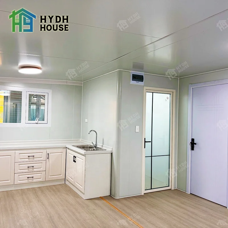 High quality Portable Steel Eco 1 to 2 bedroom Module expandable container house With Facilities