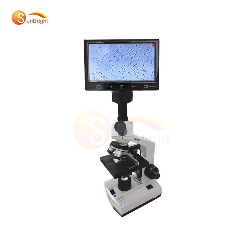 High resolution 9 inch screen constant temperature vet microscope for sale