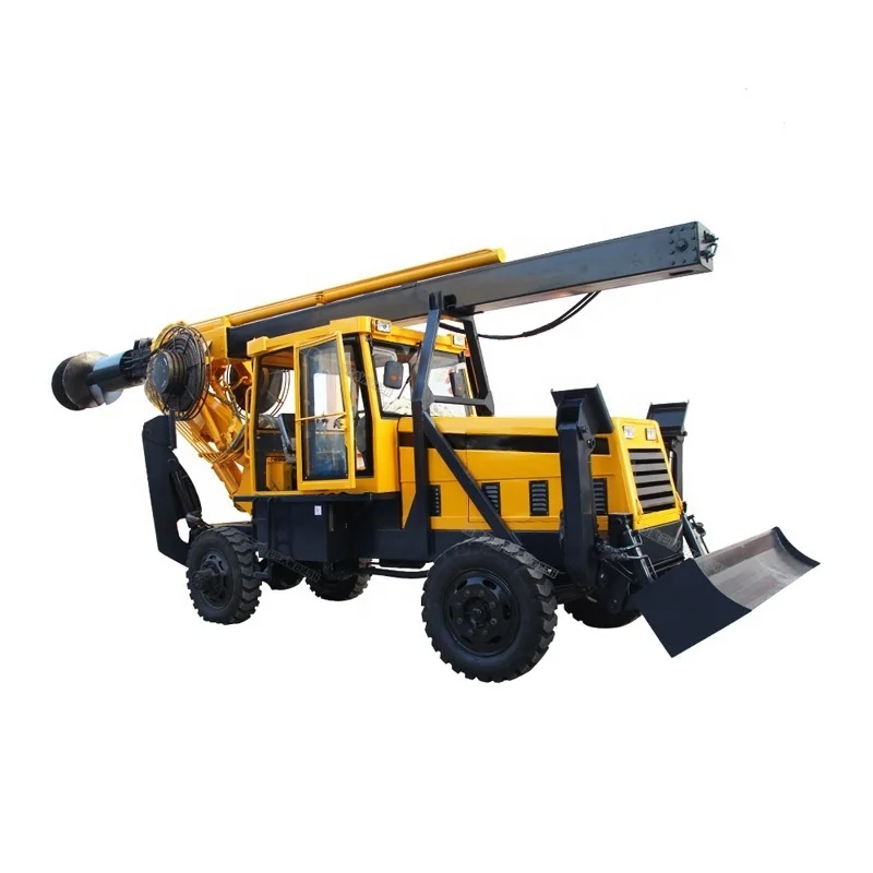Sandy stick soil drilling rig wheeled rotary piling drilling machine