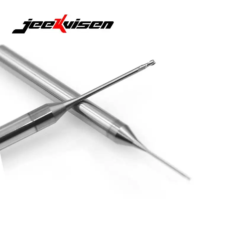 High Quality 0.8-1.2 Mm End Mill Tungsten Steel Coated 2-Flute Deep Groove Milling Cutter Carbide Endmill