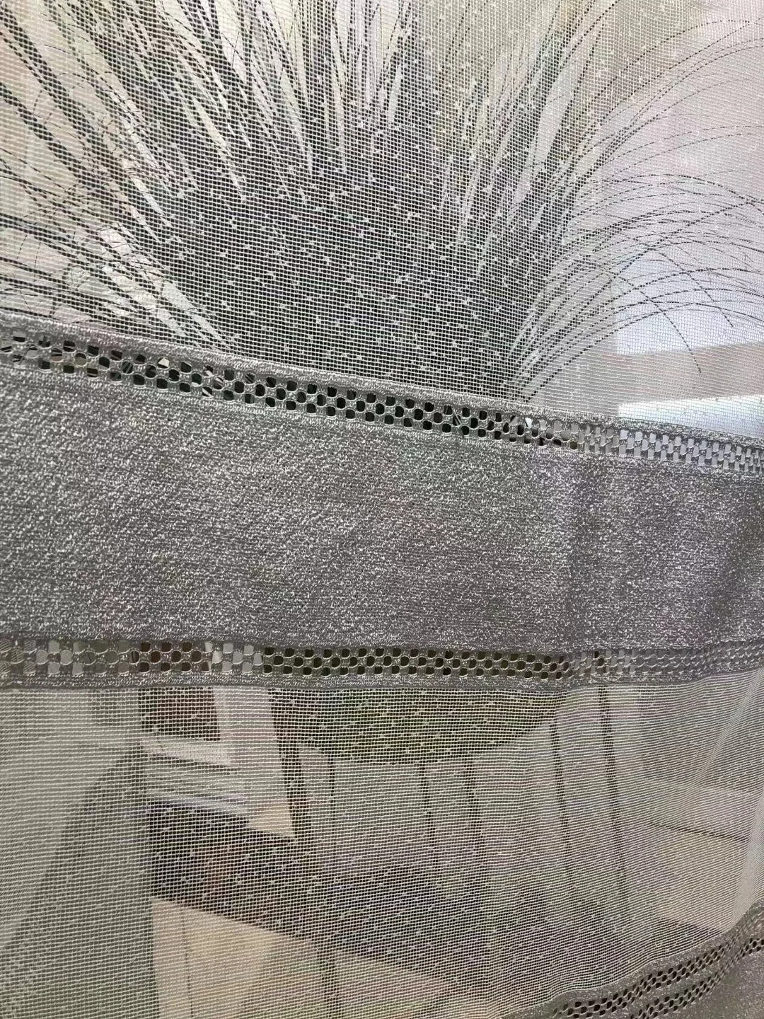 100% Polyester Hot Sale Wholesale Window curtain Jacquard Curtain Fabric sheer fabric