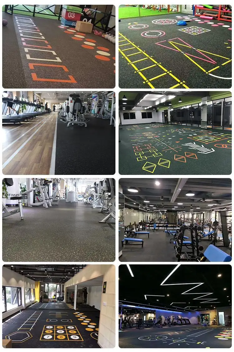 15mm Laminate Flooring Sbr Foam Underlay Soundproof Floor Panel Rubber Flooring For Gym Sports