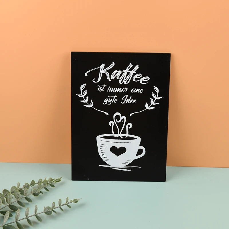 Индивидуальный высококачественный креативный деревянный рекламный щит для кофе, молока, чая, магазина, маленькая мини-доска