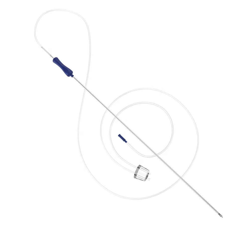 Custom Medical Needle Size 16G 17G 18G 19G Sterile Single Lumen Ovum Pick Up Needle Oocyte Puncture Needle