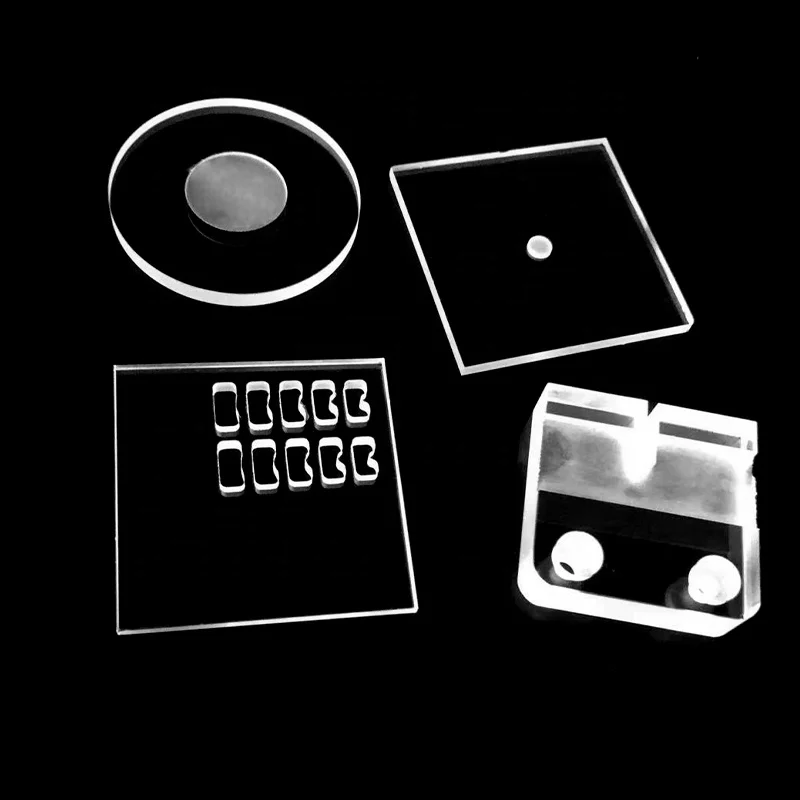 High Precision Perforated Quartz Plate Fused Perforated Quartz Panel