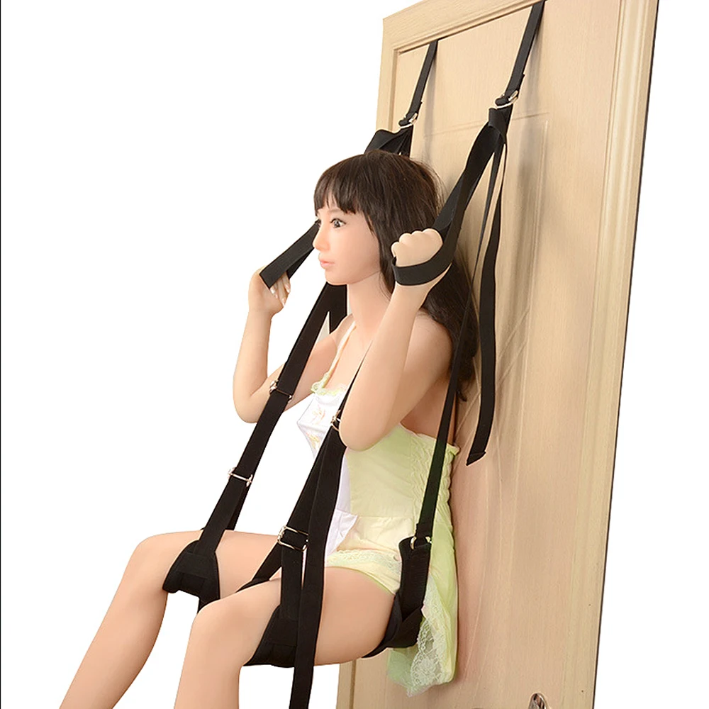 Stable quality Strengthened Nylon Sex Door Swing Love Sling with Seat Bedroom Bondage