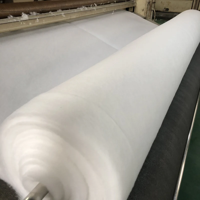 Thermal Bonded polyester dacron wadding Polyester Fibers Rolls dacron wadding/padding/batting