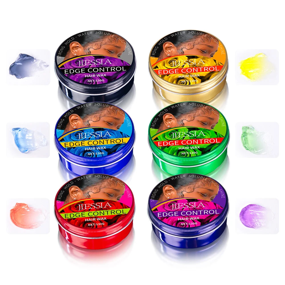 Stock goods best edge control perfume olive gel hair styling products natural no white matte strong hold pomade hair wax