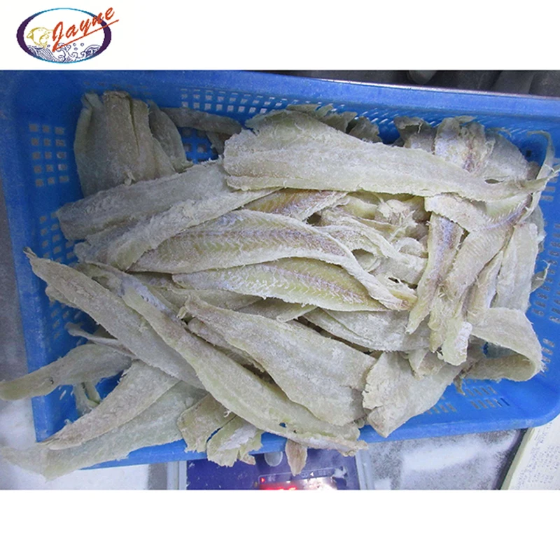 China Manufacture high quality good class dry salted pollock fish fillet