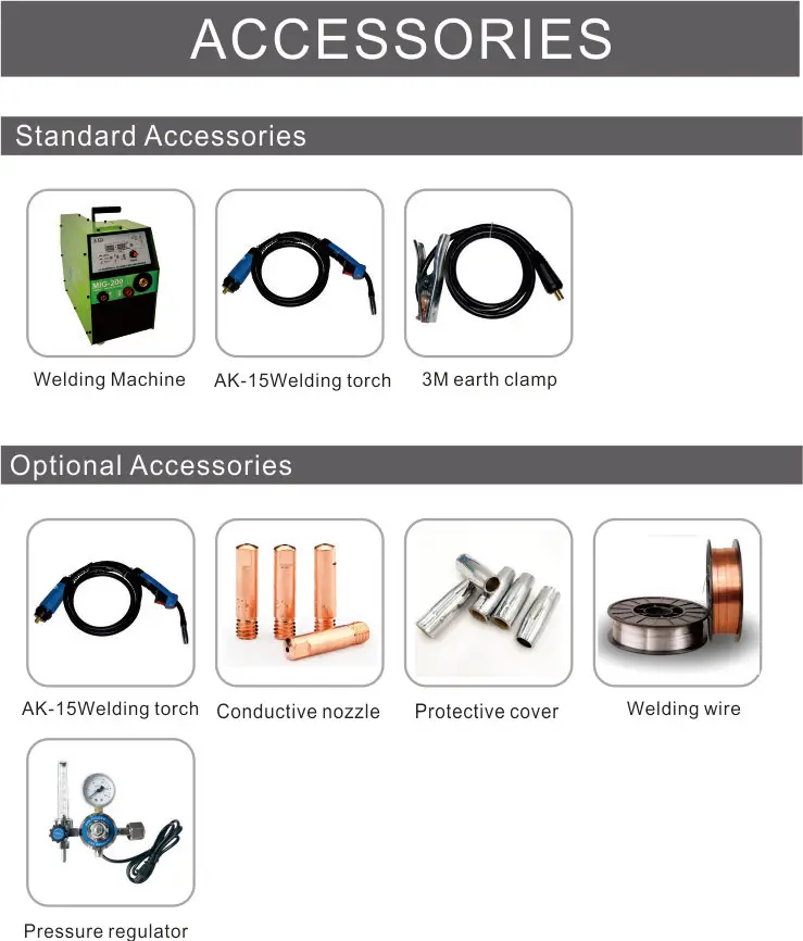 mig200 mig welder  220V  Single Phase MMA  MIG Welding With LED  Show 200amp mig welding machine