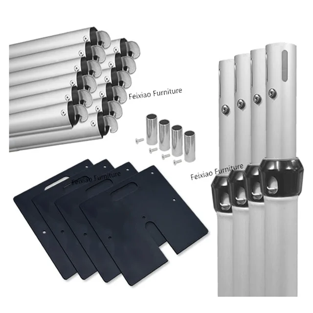 Durable 6-10FT Height Adjustable Stand Square Wedding Tent Aluminum Pipe