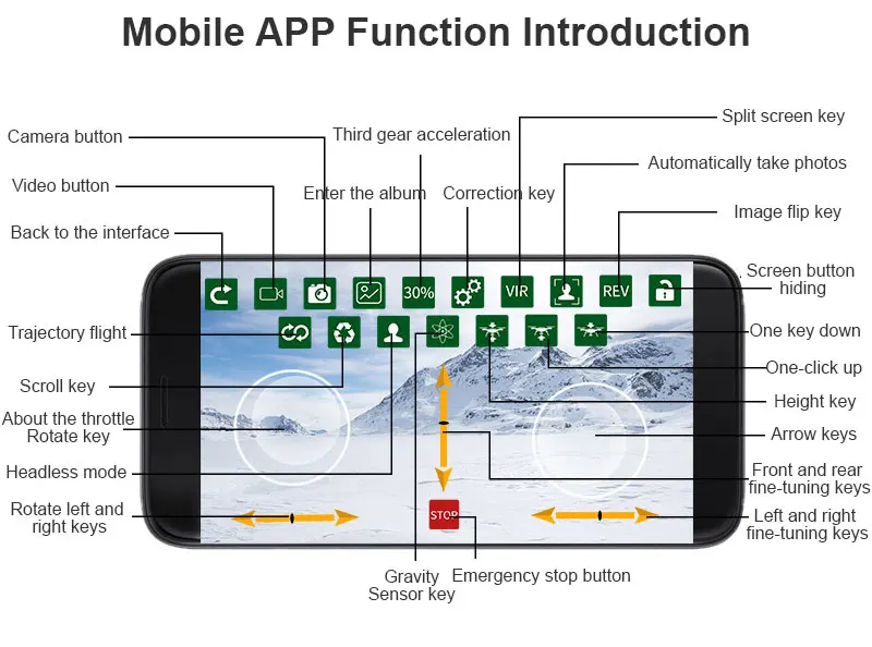 New Foldable Drone with 4K Hd Double Camera Mobile App Control Mini Drones