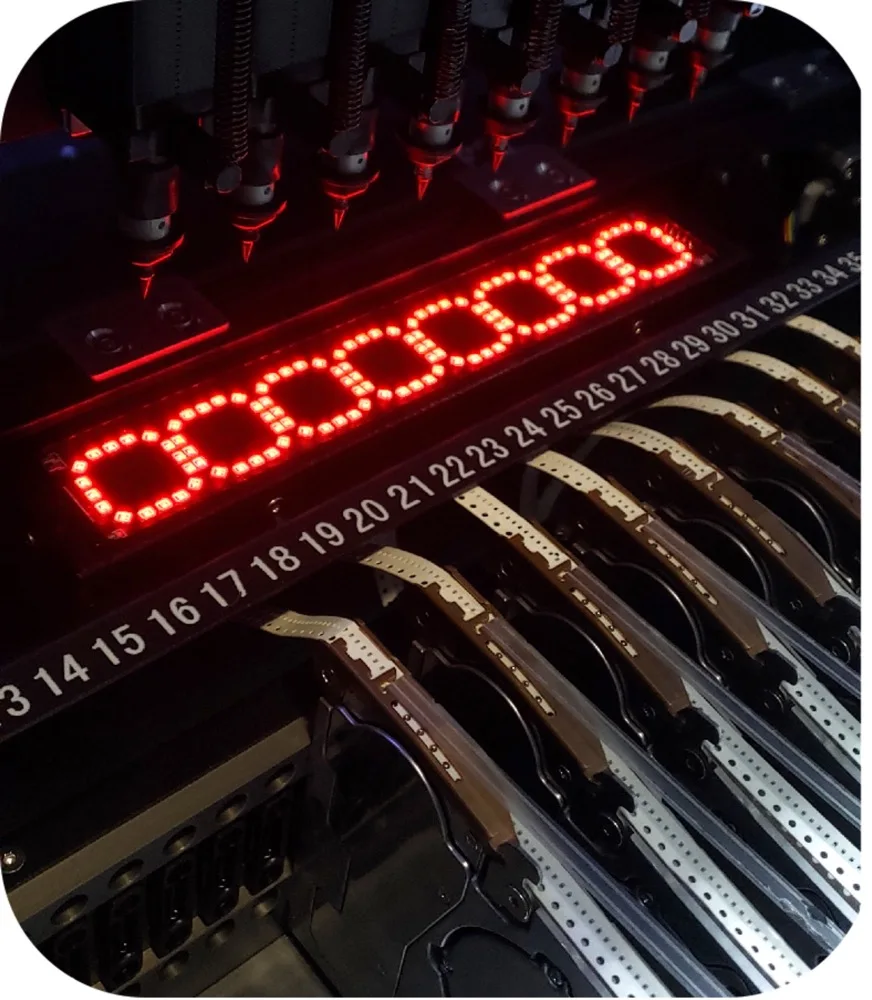 Pick and Place HW-T8SG-80F With 10 Cameras+80 Feeders+ Servo Motor+Straight Guide Rail SMD Soldering Machine Mini Pick And Place