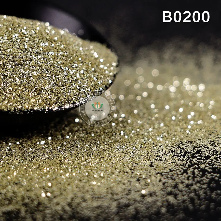 Bulk Polyester Metallic Glitter Powder Glitter Gold Powder for Decorative Paint Printing Inks Leather Crafts