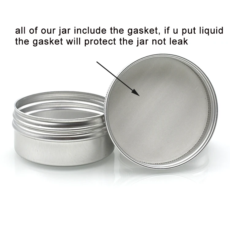 Screw Cap Aluminum Tin 10g 15g 30g 50g 100g 150g 60g 80g Candle Cans for
