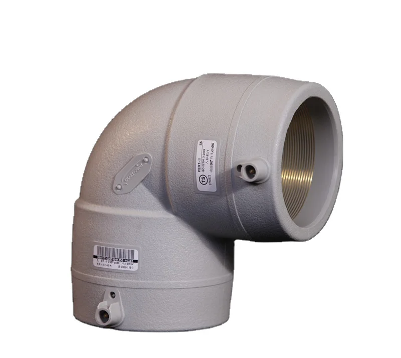 Elbow PERT fitting PE fitting plastic insulated pipe and fittings for Hot Water and Chemical  Conveyance