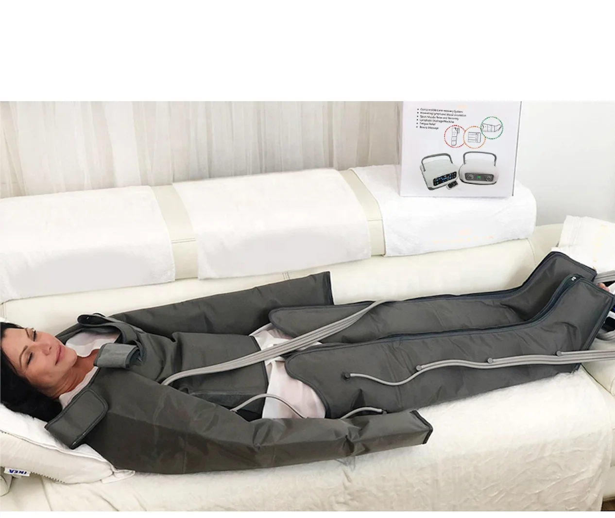 2023 best selling professional lymphatic drainage slimming  pressotherapy machine far infrared sauna thermal blanket
