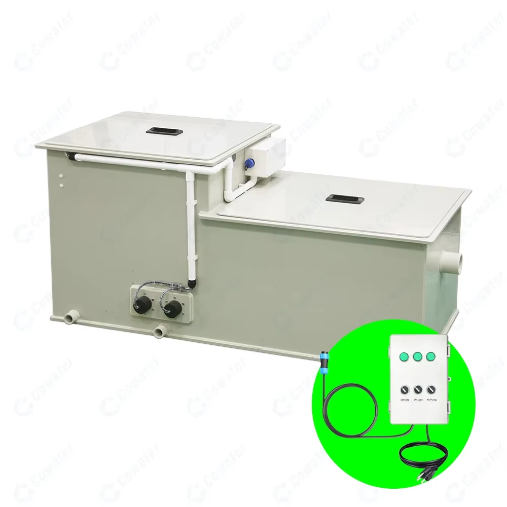 Hot Sale Whole Set Drum Filter For Koi Pond Aquaculture Aquarium Fish Pond Micro Drum Filter Koi Filter System 50000Ltr