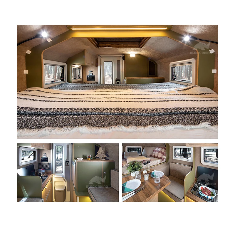 Independent Suspension living room utility cheap pick up truck camper for sale