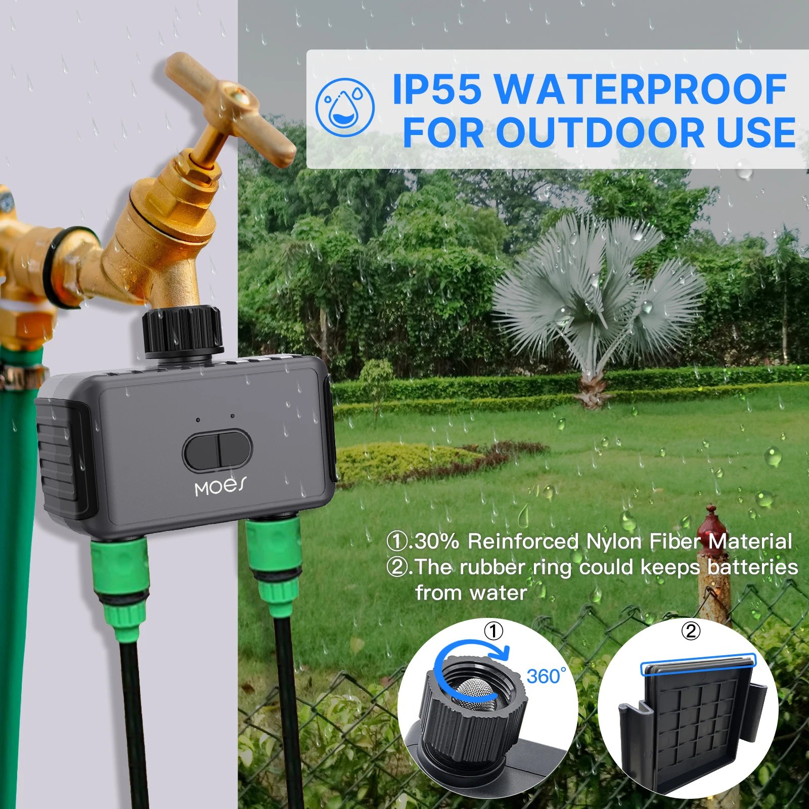 Smart Farm Sprinkler Water Irrigation Automatic Timer Valve Watering Timer For Garden Hose