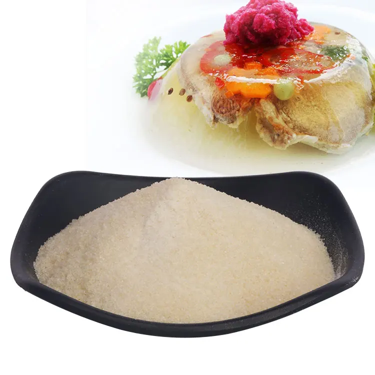 food grade bovine collagen gelatin powder,180 bloom 40 mesh edible jelly gelatin plant