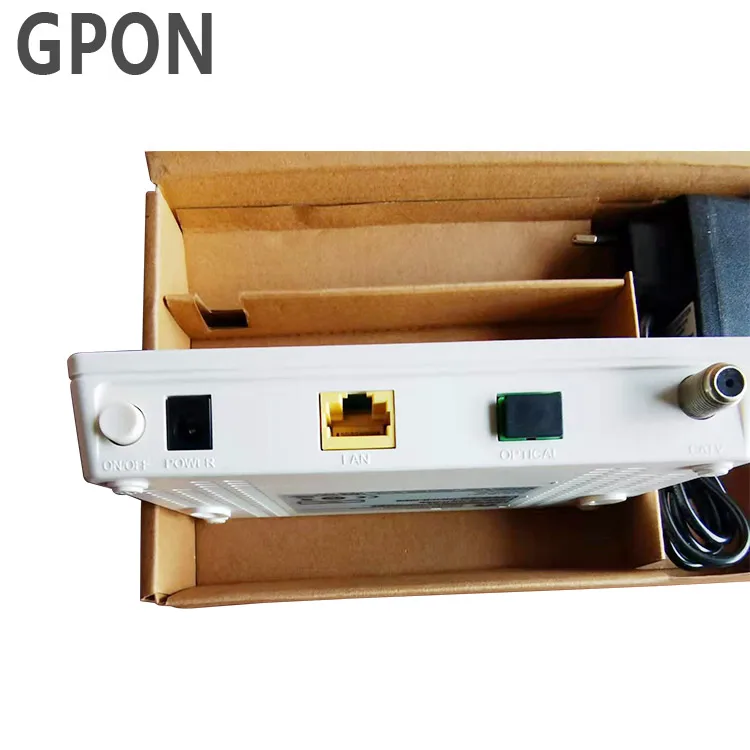 Used Mini Gpon Onu Catv System Links RF 5Ghz Wifi Router 1GE Internet HG8012H FTTH C Data Modem Bridge Onu Ont Catv