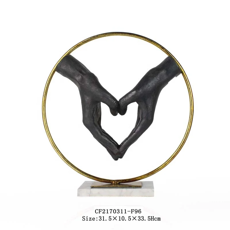 Resin Hand Shaped Holding Crystal Ball Morden Sculpture Creative Products Home Decor 30% Deposit  Artistic