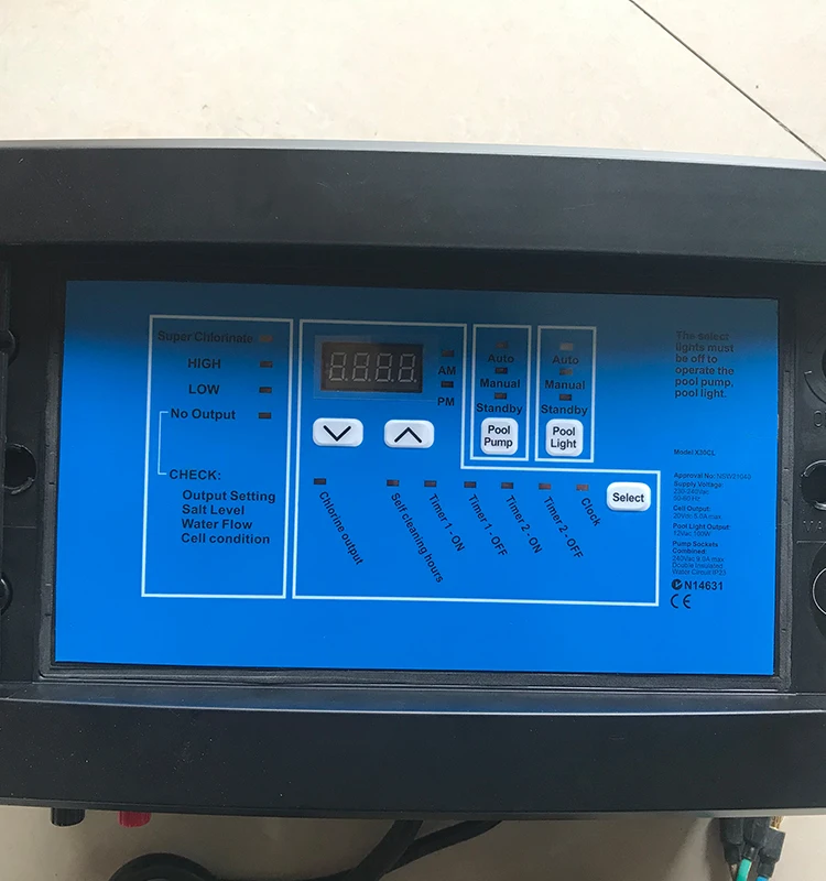 Complete Salt Water Pool Chlorine Generator System Water Salt Chlorinator for Pool