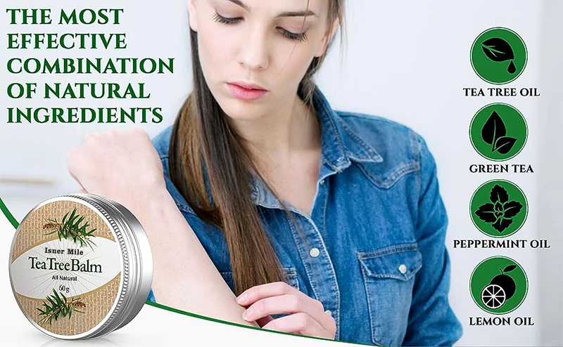 OEM/ODM Tea Tree Oil Ointment Balm 100% Natural Tea Tree Oil Cream Soothing Moisturizing