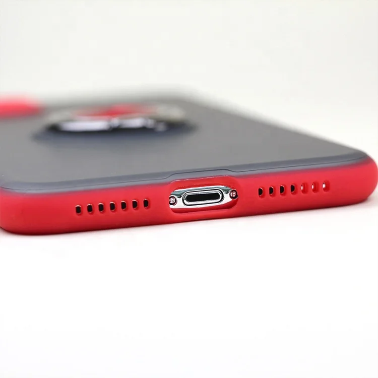 
Custom Size Transparent Magnetic Rotating Ring Grip Case For iPhone 11 Pro 
