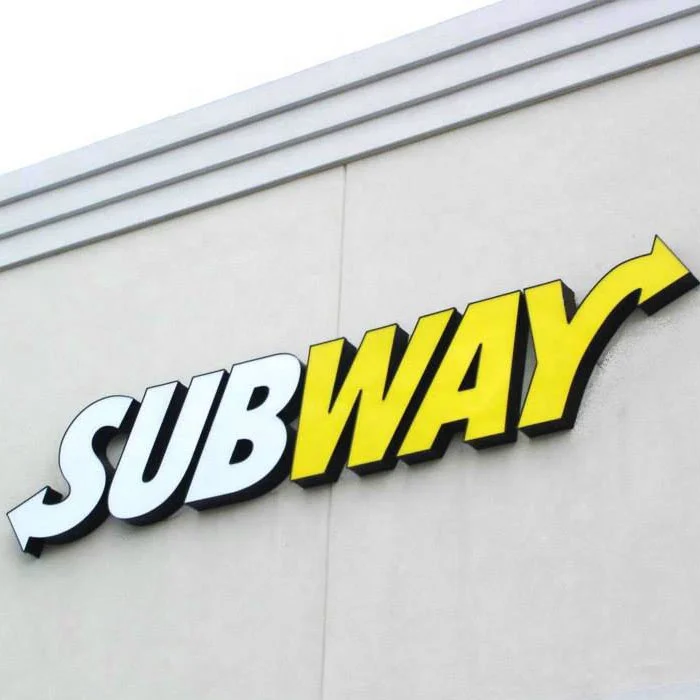 64x128 diy waterproof custom advertising subway 3d light acrylic letter electronic signage outdoor business led sign for shop