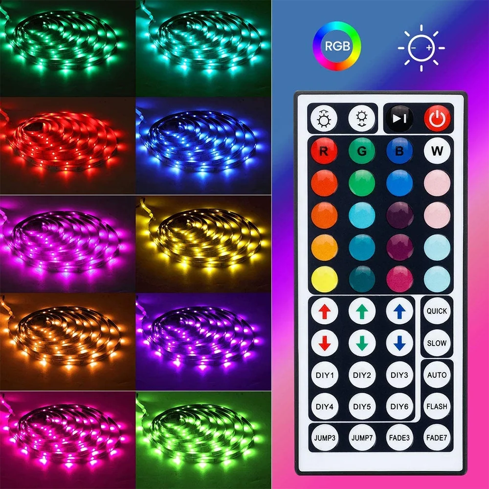 5m 18W Durable Led Strip Lights Rgb Guangdong Strips 5050 Flexible Stripe Remote Smart Stripes Kingstar -20 - 40 DC12V / DC24V