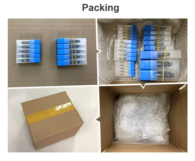 BKEA  D6*45*D6*150L HRC 55  4-Flutes End Mill Milling Cutter metal Machine Cnc Tools